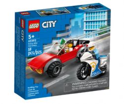 LEGO CITY - LA POURSUITE DE LA VOITURE EN MOTO DE POLICE #60392